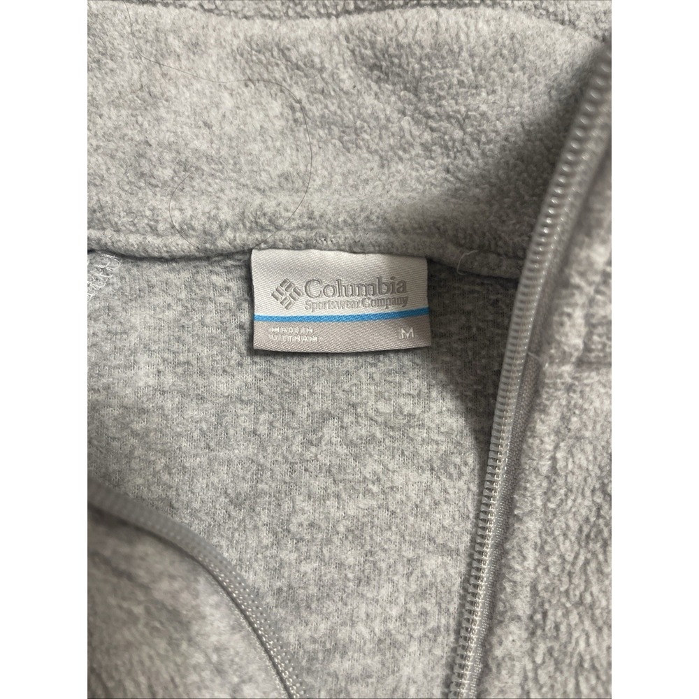 Columbia Women's Gray Solid Full Zip Jacket w/ Pockets Long Sleeve Size M - Picture 4 of 7